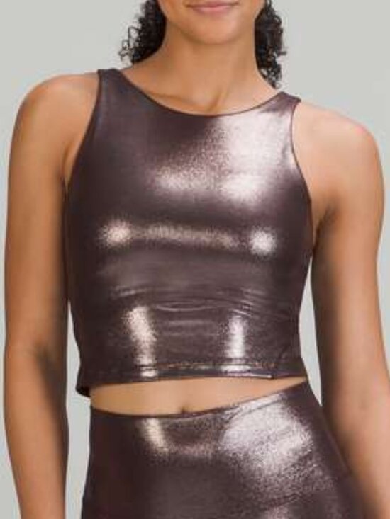 lululemon athletica Tops - Lululemon Align Top Size 4 Radiate Foil Print French Press